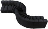Arc Vegan Leather Modular Sofa - Elegant Design with Deep Channel Tufting for Modern Living Spaces