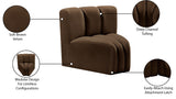 Arc Vegan Leather Curved Corner Chair - Elevate Your Space with Modern Luxury and Timeless Style