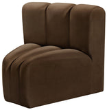 Arc Vegan Leather Curved Corner Chair - Elevate Your Space with Modern Luxury and Timeless Style