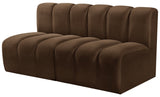 Arc Vegan Leather Modular Sofa - Luxurious Design with Deep Channel Tufting for Chic Interiors