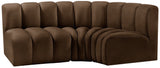 Arc Vegan Leather Modular Sofa - Modern Elegance with Deep Channel Tufting for Versatile Living Spaces