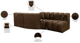 Arc Vegan Leather Modular Sofa - Elevate Your Space with Timeless Sophistication and Versatile Design