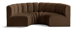 Arc Vegan Leather Modular Sofa - Elevate Your Space with Luxurious Design and Versatile Style Options