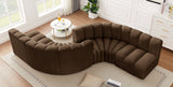 Arc Vegan Leather Modular Sofa - Elegant Design with Deep Channel Tufting for Modern Living Spaces