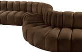 Arc Vegan Leather Modular Sofa - Elegant Design with Deep Channel Tufting for Modern Living Spaces