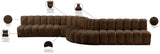 Arc Vegan Leather Modular Sofa - Elevate Your Space with Contemporary Luxury and Versatile Design