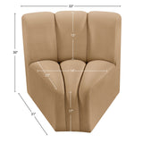 Arc Vegan Leather Curved Corner Chair - Elevate Your Space with Modern Luxury and Timeless Style