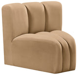 Arc Vegan Leather Curved Corner Chair - Elevate Your Space with Modern Luxury and Timeless Style
