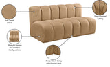Arc Vegan Leather Modular Sofa - Luxurious Design with Deep Channel Tufting for Chic Interiors