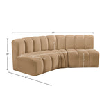 Arc Vegan Leather Modular Sofa - Elevate Your Space with Contemporary Luxury and Versatile Design