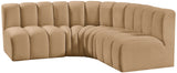 Arc Vegan Leather Modular Sofa - Elevate Your Space with Luxurious Design and Versatile Comfort