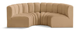 Arc Vegan Leather Modular Sofa - Elevate Your Space with Luxurious Design and Versatile Style Options