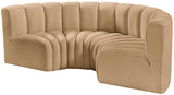 Arc Vegan Leather Modular Sofa - Elevate Your Space with Luxurious Design and Versatile Style Options