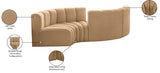 Arc Vegan Leather Modular Sofa - Elevate Your Space with Timeless Sophistication and Versatile Design