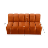 Arc Vegan Leather Modular Sofa - Luxurious Design with Deep Channel Tufting for Chic Interiors