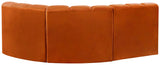 Arc Vegan Leather Modular Sofa - Modern Elegance with Deep Channel Tufting for Versatile Living Spaces