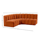 Arc Vegan Leather Modular Sofa - Elevate Your Space with Luxurious Design and Versatile Comfort