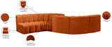 Arc Vegan Leather Modular Sofa - Elegant Design with Deep Channel Tufting for Modern Living Spaces