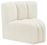 Arc Vegan Leather Curved Corner Chair - Elevate Your Space with Modern Luxury and Timeless Style