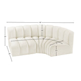 Arc Vegan Leather Modular Sofa - Modern Elegance with Deep Channel Tufting for Versatile Living Spaces