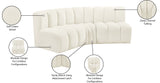 Arc Vegan Leather Modular Sofa - Elevate Your Space with Contemporary Luxury and Versatile Design