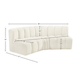 Arc Vegan Leather Modular Sofa - Elevate Your Space with Contemporary Luxury and Versatile Design