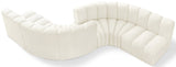 Arc Vegan Leather Modular Sofa - Elegant Design with Deep Channel Tufting for Modern Living Spaces