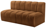 Arc Vegan Leather Modular Sofa - Luxurious Design with Deep Channel Tufting for Chic Interiors