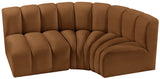Arc Vegan Leather Modular Sofa - Modern Elegance with Deep Channel Tufting for Versatile Living Spaces