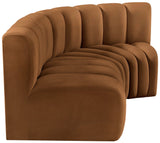 Arc Vegan Leather Modular Sofa - Modern Elegance with Deep Channel Tufting for Versatile Living Spaces