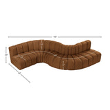 Arc Vegan Leather Modular Sofa – Elevate Your Space with Timeless Sophistication and Versatile Style