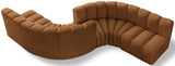 Arc Vegan Leather Modular Sofa - Elegant Design with Deep Channel Tufting for Modern Living Spaces