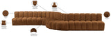 Arc Vegan Leather Modular Sofa - Elevate Your Space with Contemporary Luxury and Versatile Design