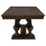Ridgewell Rectangular Trestle Dining Table Dark Oak