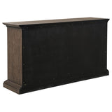 Ridgewell 2-Drawer 4-Door Dining Server – Dark Oak