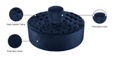 Banquet Contemporary Round Ottoman/Bench - Chic Velvet Accent for Stylish Seating & Relaxation