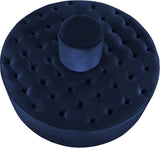 Banquet Contemporary Round Ottoman/Bench - Chic Velvet Accent for Stylish Seating & Relaxation