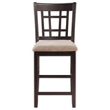 Lavon 5-piece Oval Counter Height Extension Dining Set - Light Chestnut