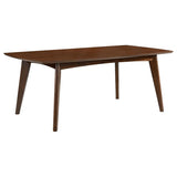 Malone 7-Piece Rectangular Dining Table Set – Dark Walnut
