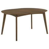 Jedda 5-Piece Oval Dining Table Set – Dark Walnut