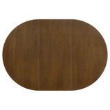 Jedda 5-Piece Oval Dining Table Set – Dark Walnut