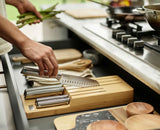 Elevate™ Steel Knife Set with In-drawer Bamboo Storage Tray