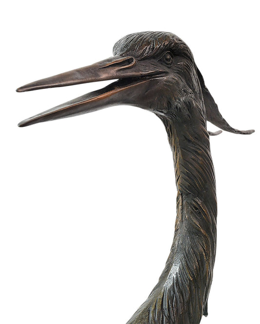 Herons on Branch Bronze