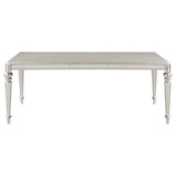Bling Game 86-inch Extension Dining Table Metallic Platinum
