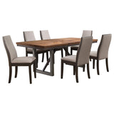 Spring Creek 7-Piece Rectangular Dining Table Set – Taupe