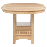 Lavon 5-piece Oval Counter Height Extension Dining Set - Light Oak