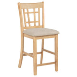 Lavon 5-piece Oval Counter Height Extension Dining Set - Light Oak
