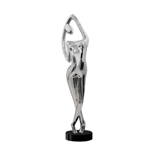 Chrome Woman Sculpture