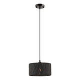 Steel and Ropes with Shade Pendant // Black