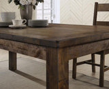 Coleman 5-Piece Rectangular Dining Set – Rustic Golden Brown